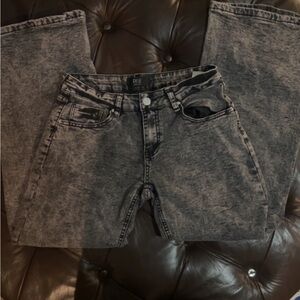 Black Acid Wash Jeans
